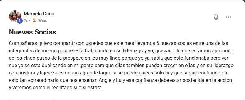 Testimonio de una alumna de la mentoría de Angie & Lu
